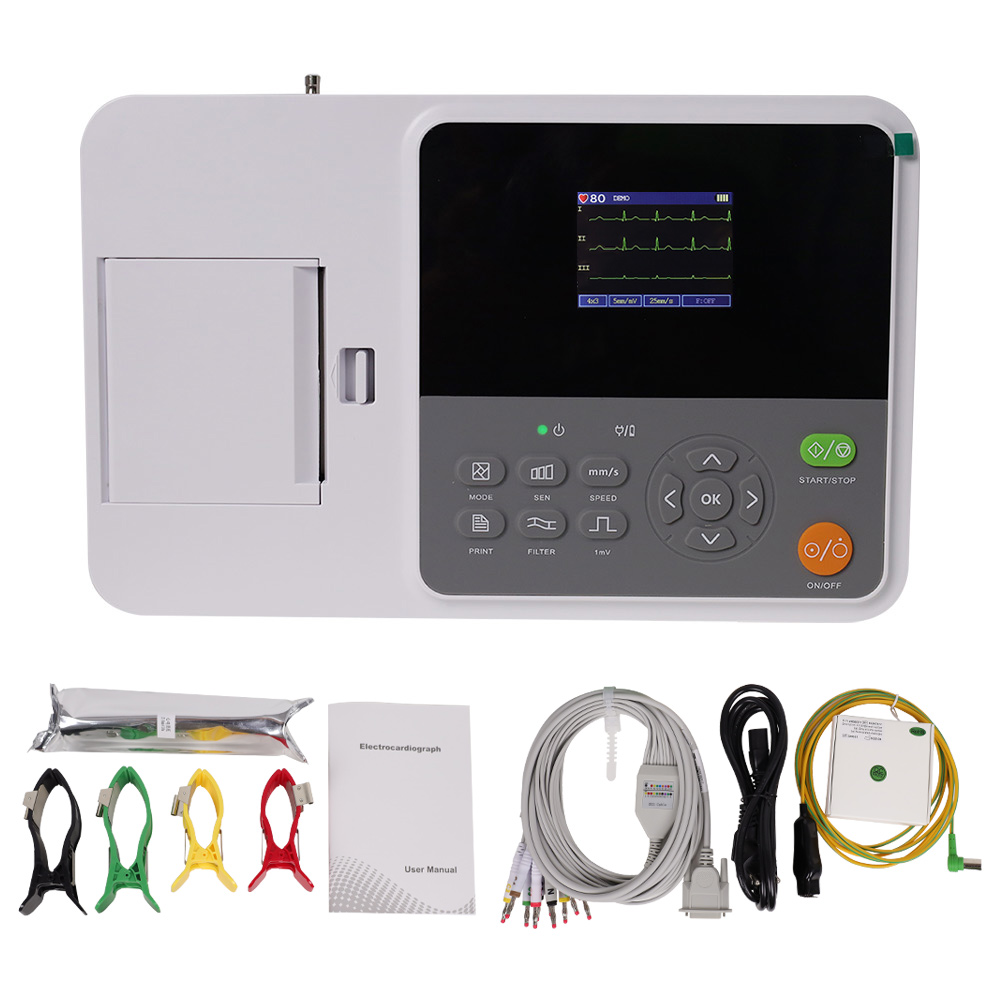 Портативный цифровой 3-канальн – обзор и цена Ekg Ecg Machine Portable