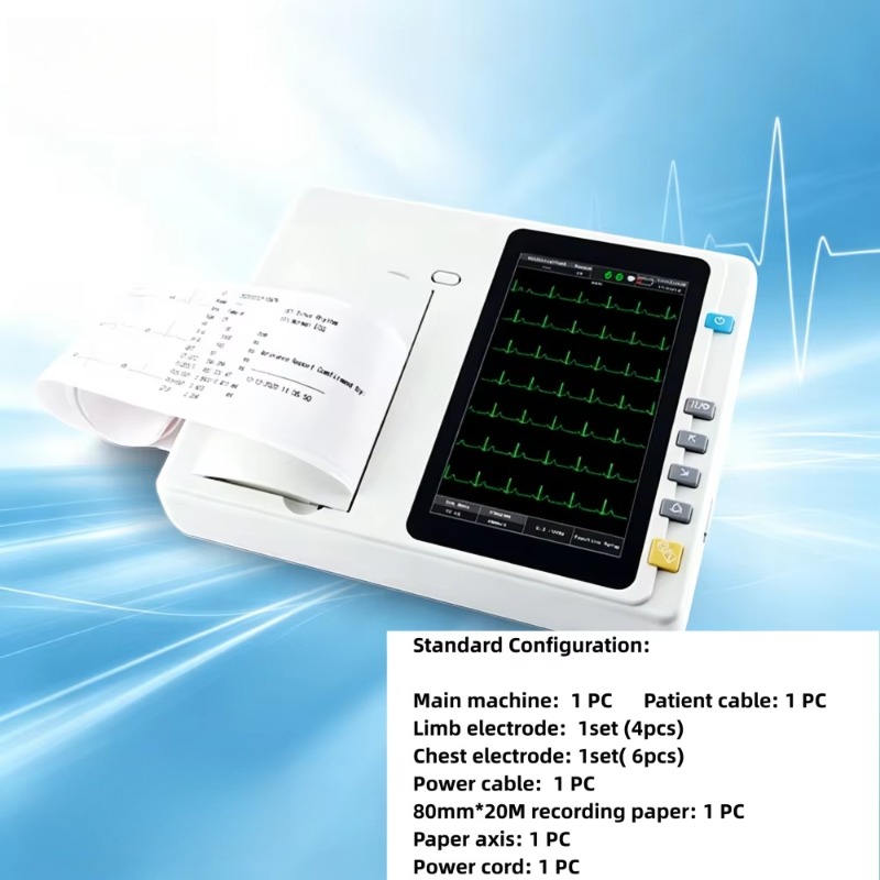 Портативный 12-канальный (3/6/ – обзор и цена Ekg Ecg Machine Portable
